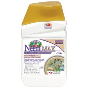 bonide captain jack’s neem max, 16 oz concentrated cold pressed neem oil, multi-purpose insecticide, fungicide, miticide, and nematicide for organic gardening