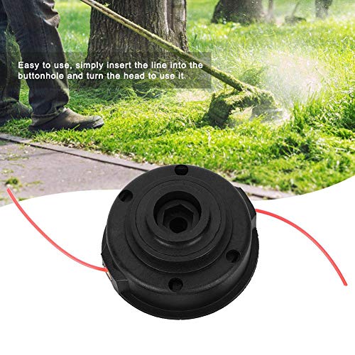 Lawn Mower Trimmer Head Replacement with Two Knob Brush Cutter Garden Tools Accessory