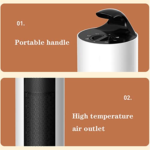 Outdoor Garden Heater Fast Heating Space Heater, Portable Electric Heater with Remote, 3 Modes, Overheating & Tip-Over Protection, Oscillating Ceramic Heater for Indoor Use Patio H