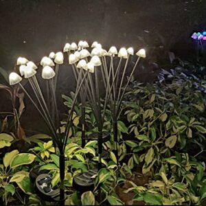 VIVICOMFY Solar Garden Lights - Solar Swaying Light, Sway by Wind, Solar Outdoor Lights,Solar Garden Decorative Lights Yard Patio Pathway Decoration, Warm White (4Pack)