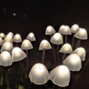 VIVICOMFY Solar Garden Lights - Solar Swaying Light, Sway by Wind, Solar Outdoor Lights,Solar Garden Decorative Lights Yard Patio Pathway Decoration, Warm White (4Pack)