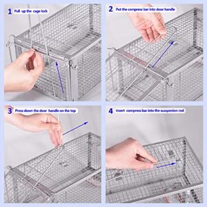 Chipmunk Trap Humane Live Cage Catch and Release Hamsters,Hook Design