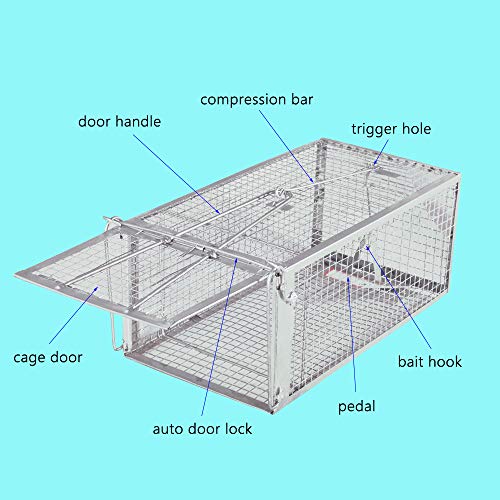 Chipmunk Trap Humane Live Cage Catch and Release Hamsters,Hook Design