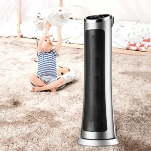 Outdoor Garden Heater Space Heater for Indoor Use, Portable Ceramic Tower Heater with Remote, Oscillation, Digital Display, Tip-Over & Overheating Protection, 12H Timer Patio Heate