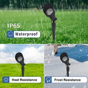 Solar Spot Lights Outdoor, 360°Adjustable Waterproof Landscape Spotlights, 2-in-1 Wireless Auto On/Off, Solar Powered Spot Light Dusk-to-Dawn for Yard Backyard Trees House Garden Walkway (2 Pack)