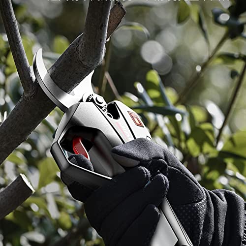 TURKAS Electric Pruner for Garden Battery Powered Pruning Shears Professional Cordless Branch Cutter 35mm (1.3 Inch) Cutting Diameter Powered Scissors with Brushless Motor Red (Size : B)