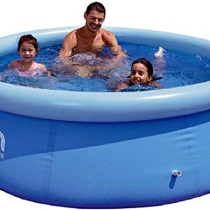 Family Inflatable Swimming Pool,Inflatable Kiddie Pools,Inflatable Top Ring Swimming Pools, Adults Pools Inflatable Outdoor Garden Waters Sports Game Easy Set Durable 8ft x 25in (Navy Blue)