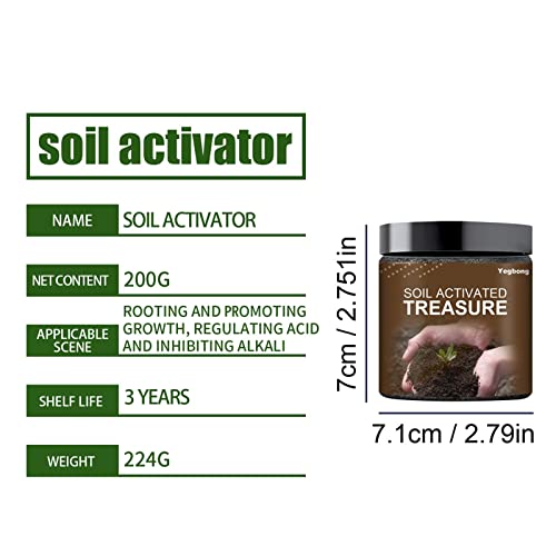 Soil Activator, Soil Additive for Indoor & Outdoor Plants, Soil Activator for Raised Garden Beds, Soil Activatation Potting Mix, Lawns and Gardens, Improve Soil Carbon Sequestration, Improve Quality.