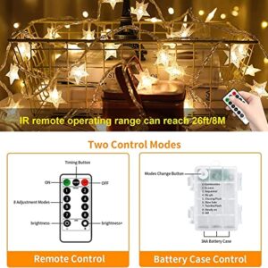 Traveant String Lights, Fairy Lights 50 Led 8 Modes Star Lights, Extendable Waterproof Twinkle Lights for Home, Party, Christmas, Wedding, Garden