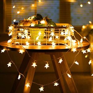 Traveant String Lights, Fairy Lights 50 Led 8 Modes Star Lights, Extendable Waterproof Twinkle Lights for Home, Party, Christmas, Wedding, Garden