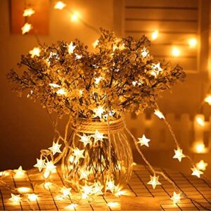 Traveant String Lights, Fairy Lights 50 Led 8 Modes Star Lights, Extendable Waterproof Twinkle Lights for Home, Party, Christmas, Wedding, Garden