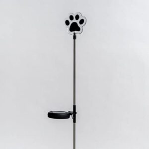 iheartdogs paw print solar stake lights – ‘pathway to my heart’ garden stake lights (set of 2)