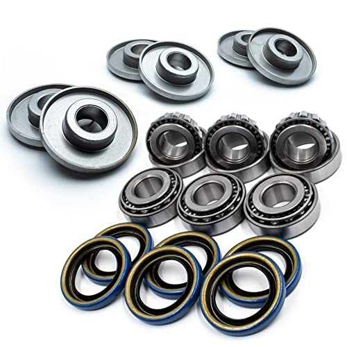 HD Switch - 3 Kits - Spindle Rebuild Kit for Cub Cadet Blade Bearing 941-04298 941-04089 741-04129 741-3028, Spacer 748-3065A, Seal 921-3018A 721-3018A Lawn Mower & Garden Tractor Cutter Deck