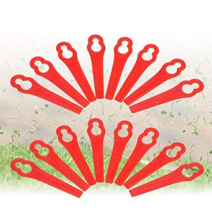 HIN 100 PCS PlasticGrass Trimmer Blade Weed Trimmer Blade 3.3" Plastic Cutters Blades Blade Suitable for STIHL polycut 2-2 FSA 45 Lawn Mower Trimmer Garden Lawn Mower Replacement Accessories Tool