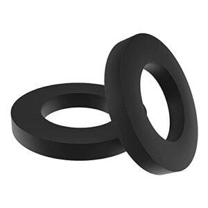 Still Awake 100 Pack 3/4 inch Shower Hose Washers,Garden Hose Washers Rubber Washers Seals for 3/4 Inch Shower Head and Hose O Ring (Black 3/4 inch)