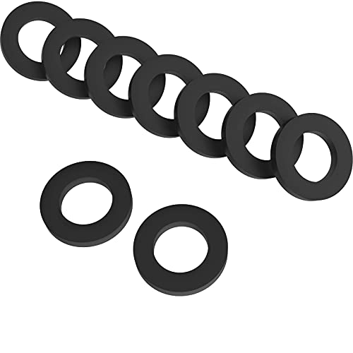 Still Awake 100 Pack 3/4 inch Shower Hose Washers,Garden Hose Washers Rubber Washers Seals for 3/4 Inch Shower Head and Hose O Ring (Black 3/4 inch)
