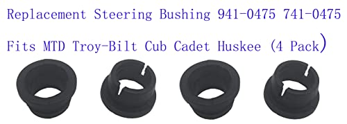 XVRTJ Replacement Steering Bushing 941-0475 741-0475 Fits MTD Troy-Bilt Cub Cadet Huskee (4 Pack)