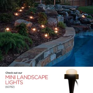 UltraPro LED Landscape Lights, Warm White, Large, 6 Pucks, 48ft, Outdoor Lighting, Ground, Garden, Decks, Patios, On/Off, Decoration, Weather Resistant, Durable, All Seasons, 60772