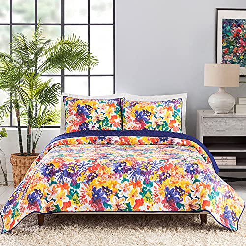 Makers Collective Garden in Bloom Quilt Set Purple Twin