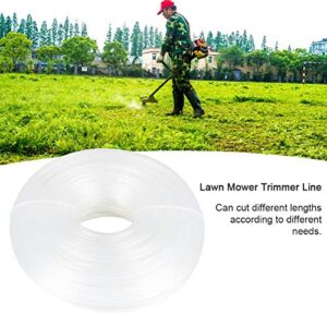 Trimmer Line, 0.09Inch Round‑Shaped White Nylon Trimmer Line String Rope Garden Lawn Mower Accessory