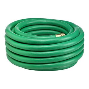 underhill ultramax commercial garden water hose 50 ft, lightweight, heavy-duty, flexible, kink free, industrial, non-conductive, 800 psi, h10-050g, 1″ x 50′, green