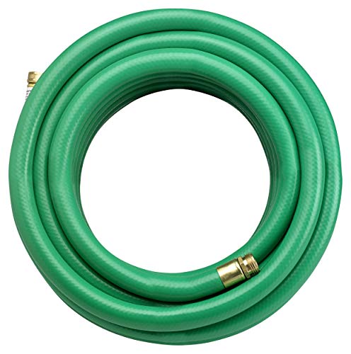 Underhill UltraMax Commercial Garden Water Hose 50 ft, Lightweight, Heavy-Duty, Flexible, Kink Free, Industrial, Non-Conductive, 800 psi, H10-050G, 1" x 50', Green