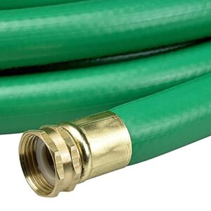 Underhill UltraMax Commercial Garden Water Hose 50 ft, Lightweight, Heavy-Duty, Flexible, Kink Free, Industrial, Non-Conductive, 800 psi, H10-050G, 1" x 50', Green