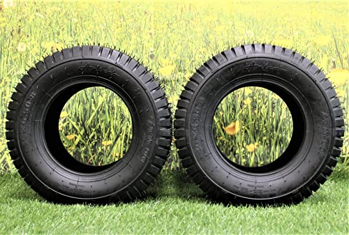 Set of 2 - 16X6.50-8 4 Ply Turf Tires for Lawn & Garden Mower 16x6.5-8