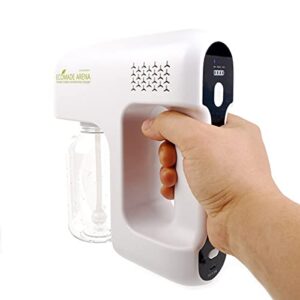 Portable Cordless Handheld Nano Mist Sprayer Fogger ULV Atomizer for Home, Office, School, or Garden (Gray)