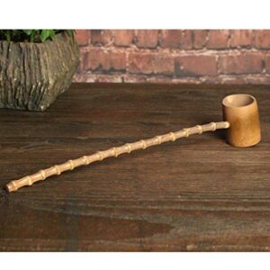 Backbayia 2 Pieces Japanese Bamboo Water Ladle Scoop for Tea Ceremony, Garden, Sauna