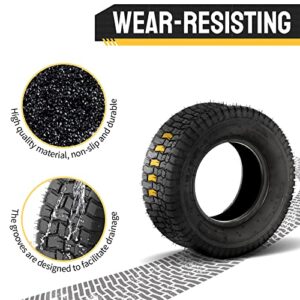 Set of 2 16x6.50-8 Turf Tires 4 Ply 16-by-6.50-by-8 Tubeless Tires Replacement for Garden Tractor Lawn Mower