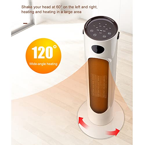 Outdoor Garden Heater Household Tower Heater Ceramic Heating Hot Air Electric Heater Fan Blower Winter Warmer Machine Radiator Bedroom 2000W Patio Heater (Color : Grey)