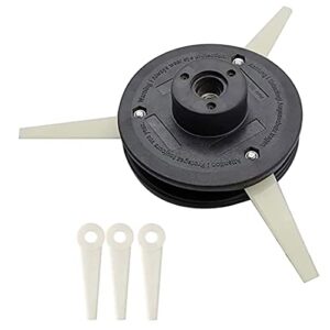 shine-1992 trimmer head with 6 pieces trimmer head replacement blades fits for stihl polycut 20-3 for patio, lawn, garden