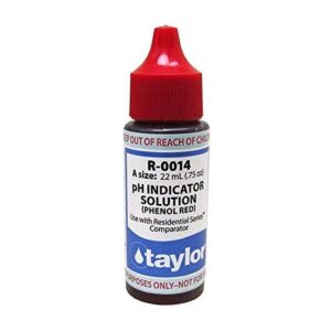 taylor r-0014 swimming pool test kit reagent #14 .75 oz ph indicator phenol red