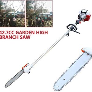 DNYSYSJ 42.7CC Garden High Branch Saw 2.5M-3.5M,Pole Saw,Powerful Gas Pole Chainsaw Split Shaft Chainsaw Pruner Trimmer for Outdoor Tree Tool