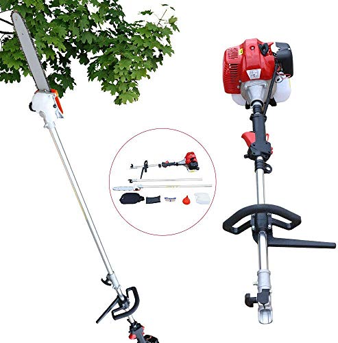 DNYSYSJ 42.7CC Garden High Branch Saw 2.5M-3.5M,Pole Saw,Powerful Gas Pole Chainsaw Split Shaft Chainsaw Pruner Trimmer for Outdoor Tree Tool