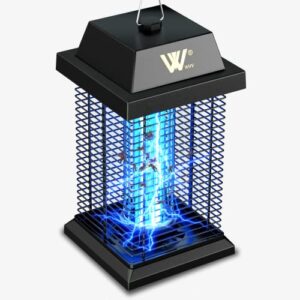 wvv bug zapper ,4200v electric mosquito zapper indoor, mosquito killer,20w waterproof uv light insect fly trap for home backyard garden