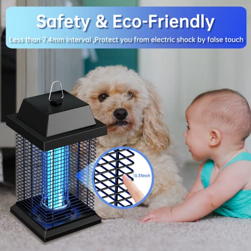 WVV Bug Zapper ,4200V Electric Mosquito Zapper Indoor, Mosquito Killer,20W Waterproof UV Light Insect Fly Trap for Home Backyard Garden