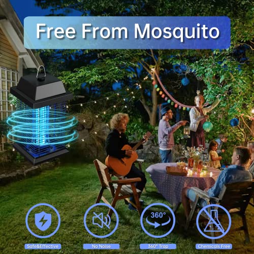 WVV Bug Zapper ,4200V Electric Mosquito Zapper Indoor, Mosquito Killer,20W Waterproof UV Light Insect Fly Trap for Home Backyard Garden