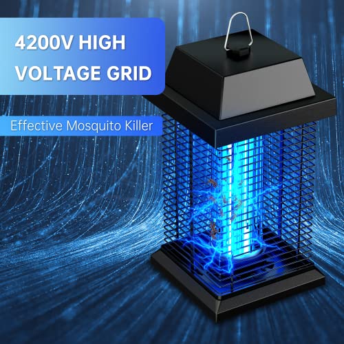 WVV Bug Zapper ,4200V Electric Mosquito Zapper Indoor, Mosquito Killer,20W Waterproof UV Light Insect Fly Trap for Home Backyard Garden