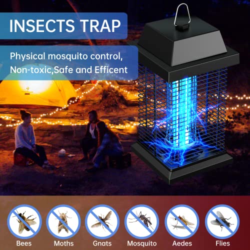 WVV Bug Zapper ,4200V Electric Mosquito Zapper Indoor, Mosquito Killer,20W Waterproof UV Light Insect Fly Trap for Home Backyard Garden