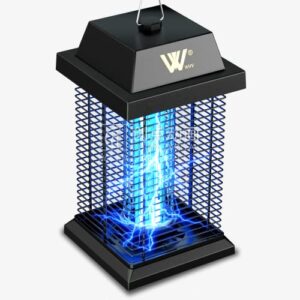 wvv bug zapper,4000v electric mosquito zapper indoor, mosquito killer,20w waterproof uv light insect fly trap for home backyard garden