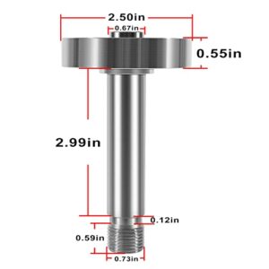 johntruck Deck Drive Spindle Shaft Fit for John Deere Lawn Mowers Garden Tractors F510 F525 SRX75 SRX95 STX30 STX38, Replace for AM39912, AM39916, AM33098, AM30301 & AM37999