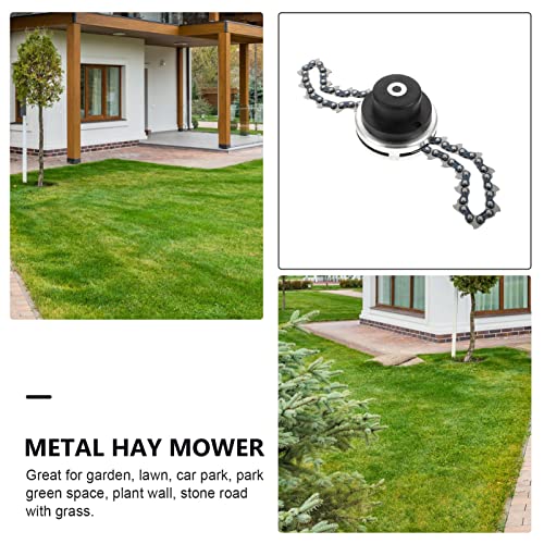 Garneck Lawn Mower Chain Weed Eater Head Chain Trimmer Head Garden Lawn Mower Weed Trimmer Head