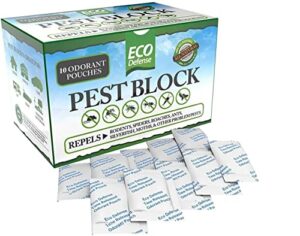 eco defense pest control pouches – all natural – repels rodents, spiders, roaches, ants, moths, squirrels, & other pests