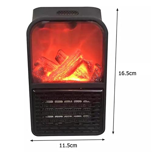 Outdoor Garden Heater 900W Electric Wall-outlet Flame Heater EU Plug Air Warmer PTC Ceramic Heating Stove Radiator Household Wall Patio Heater