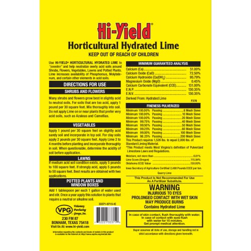 Hi-Yield (33371) Horticultural Hydrated Lime (5 lbs.)