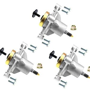 3 pack New 174356 Mower Spindle Assembly Replaces AYP 174356 174358 Husqvarna 532 17 43-56 With Mounting Screws and Blade Mounting Bolt,Mounting Holes are Threaded, Fits AYP 48" Decks 2002 & Newer