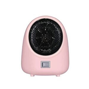 outdoor garden heater portable personal ftc ceramic space heater electric 220v 500w warm winter mini desk fan heater forced home free patio heater (color : roze, size : us)