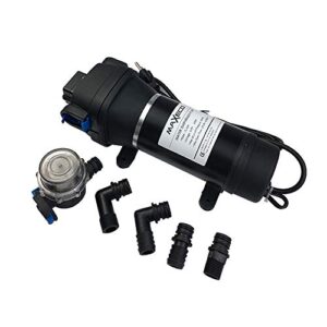 maxeco-110v 40psi water diaphragm pump self priming 4.5gpm 17lpm-water pressure booster pump sprayer for home/misting/caravan/rv/boat/marine